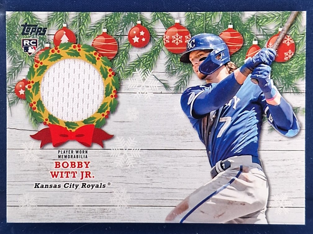 2022 Topps Holiday #WRC-BW Bobby Witt Jr. RC - relic