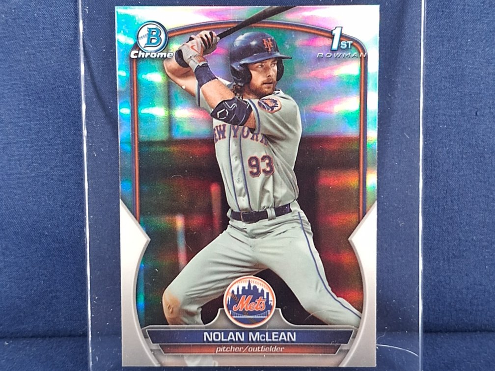 2023 Boman Draft #BDC-96 Nolan McLean - 1st Bowman - refractor
