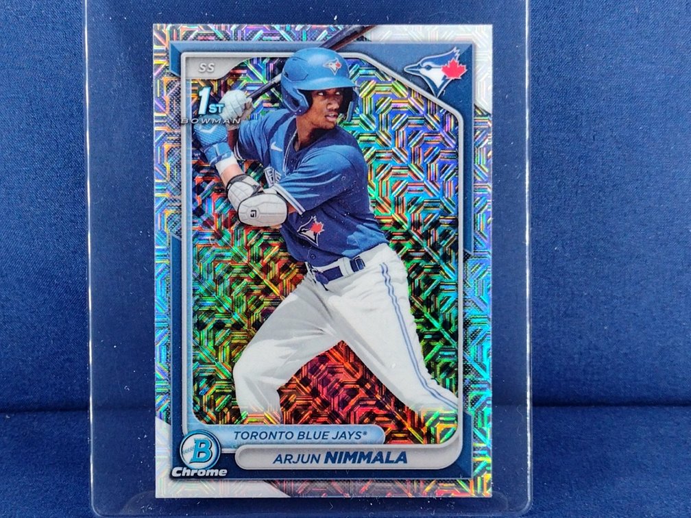 2024 Bowman #BCP-142 Arjun Nimmala - 1st Bowman - mojo refractor