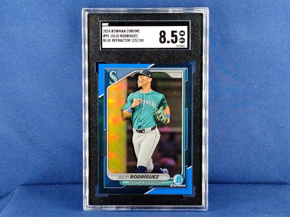 2024 Bowman Chrome #95 Julio Rodriguez 123/150 - SGC 8.5