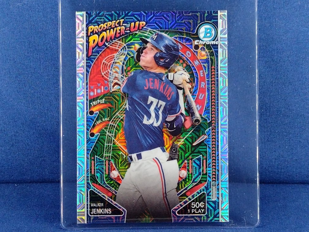 2024 Bowman Chrome #PP-1 Walker Jenkins "Prospect Power-Up" mojo refractor