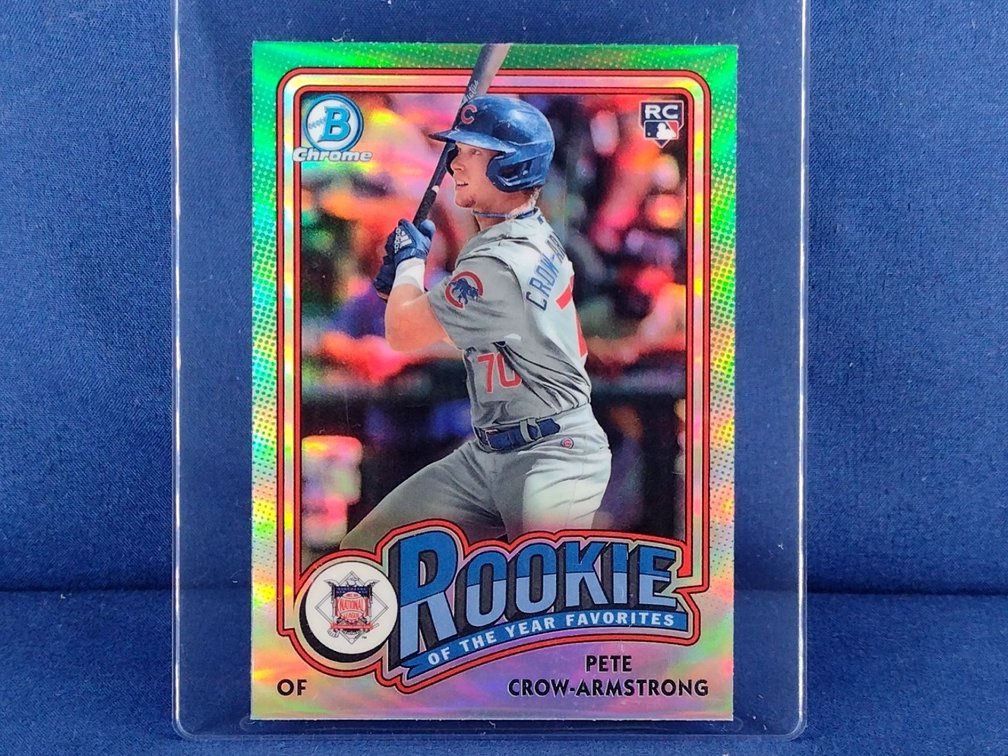 2024 Bowman Chrome #ROY-13 Pete Crow-Armstrong RC "Rookie of the Year Favorites" refractor