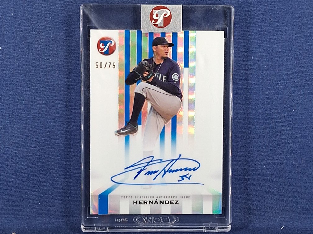 2026 Topps Pristine #SS-FH Felix Hernandez auto 50/75 - encased by Topps