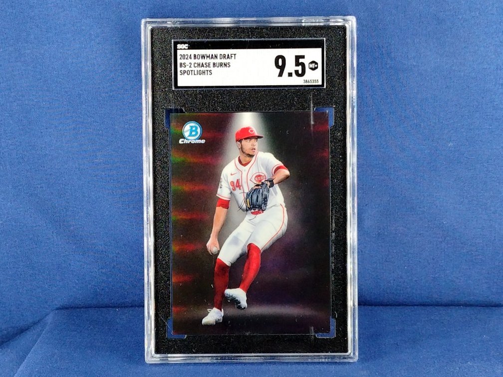2024 Bowman Draft #BS-2 Chase Burns "Spotlights" - SGC 9.5