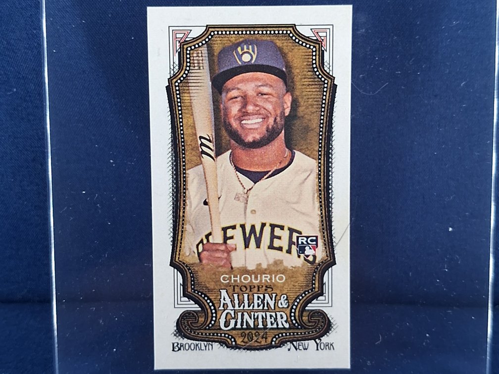 2024 Topps Allen & Ginter #276 Jackson Chourio RC - mini-card