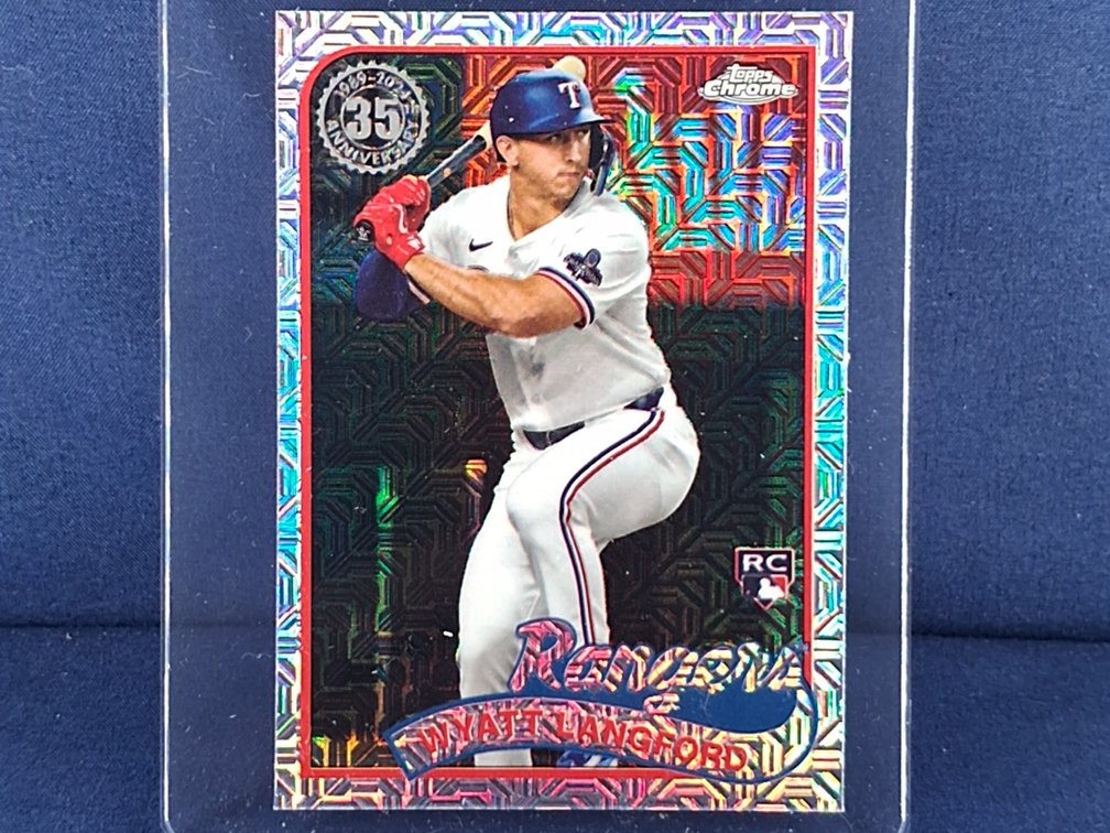 2024 Topps Chrome Update #T89CU-59 Wyatt Langford RC - "1989 throwback" mojo refractor