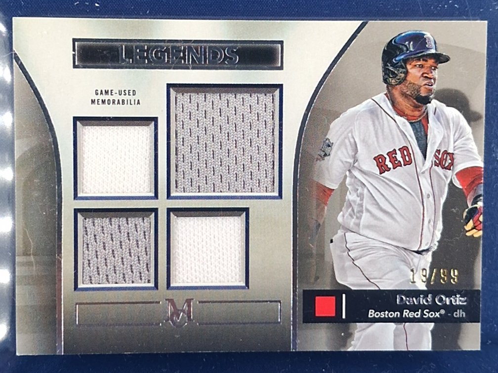 2024 Topps Museum Collection #SPPQR-DO David Ortiz quadruple relic 19/99