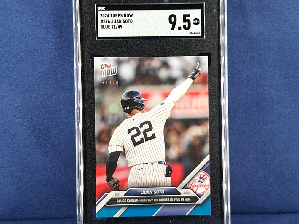 2024 Topps Now #576 Juan Soto 21/49 - SGC 9.5