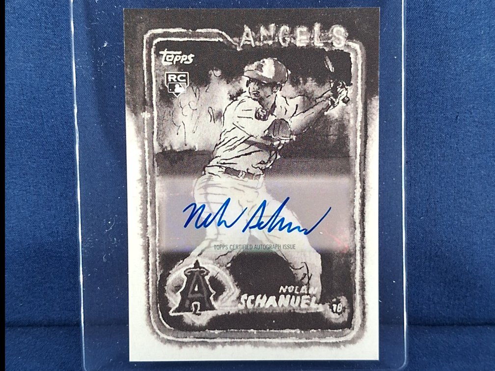 2024 Topps Spotlight #104B Nolan Schanuel auto 6/49