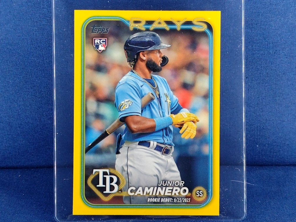 2024 Topps Update #US223 Junior Caminero RC - yellow parallel