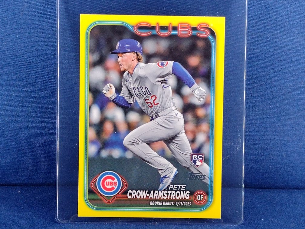 2024 Topps Update #US91 Pete Crow-Armstrong RC - yellow parallel