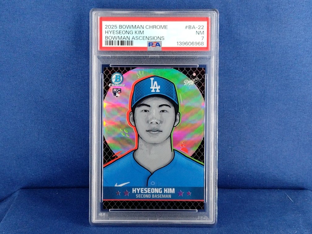 2025 Bowman Chrome #BA-22 Hyeseong Kim RC - "Bowman Ascensions" case hit - PSA 7