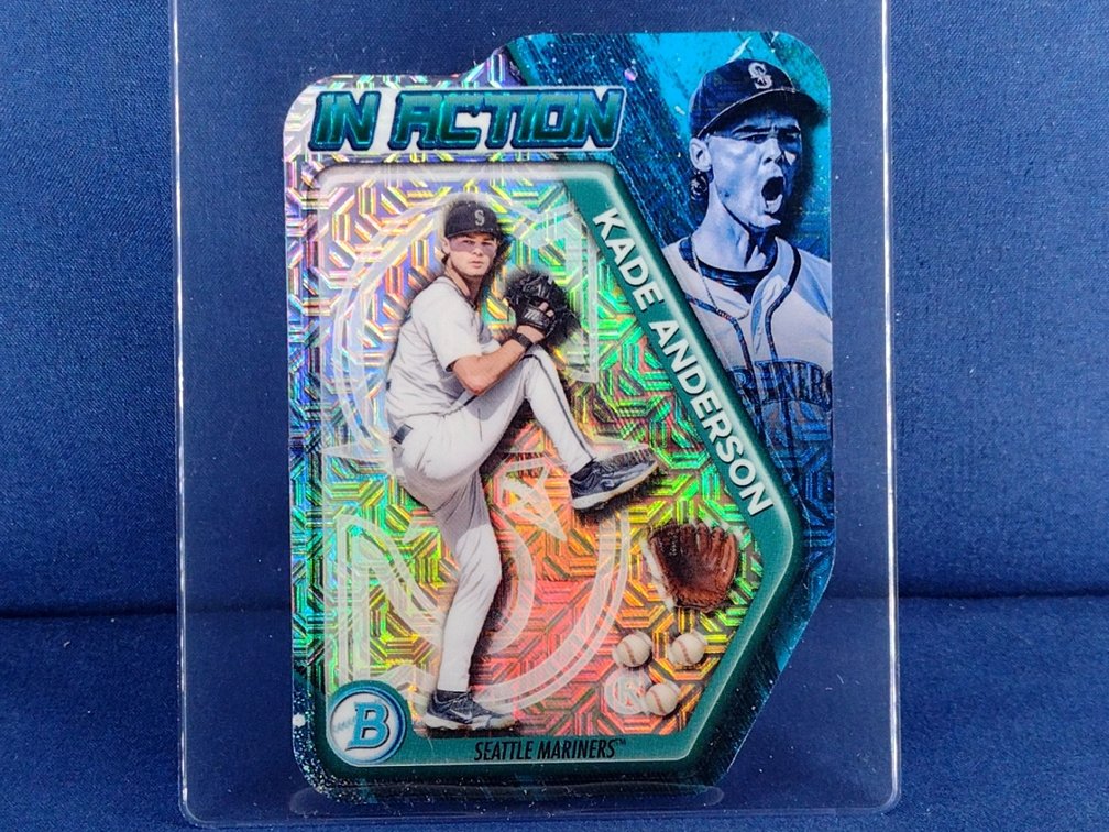 2025 Bowman Draft #BIA-8 Kade Anderson "In Action" - mojo refractor