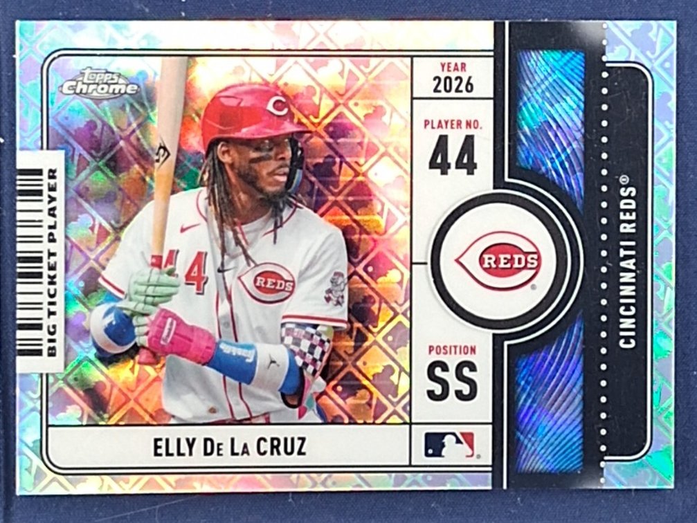 2026 Topps Chrome Logofractor #BTP-5 Elly De La Cruz "Big Ticket Player" refractor