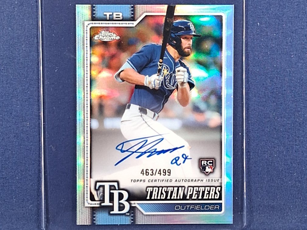 2026 Topps Chrome #RA-TP Tristan Peters RC auto 463/499 - refractor