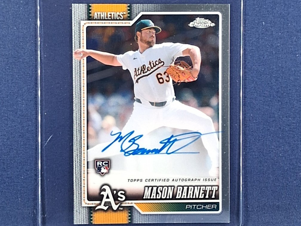 2026 Topps Chrome #RA-MBA Mason Barnett RC auto