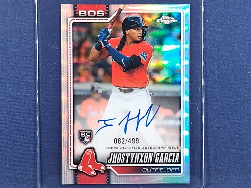 2026 Topps Chrome #RA-JGA Jhostnyxon Garcia RC auto 82/499 - refractor