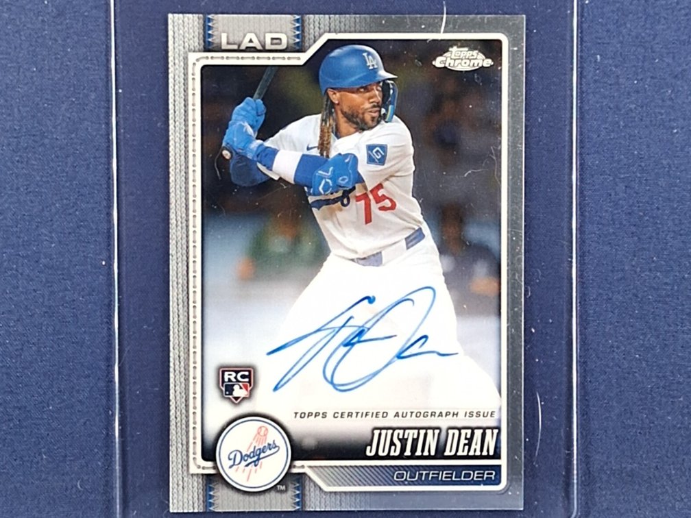 2026 Topps Chrome #RA-JDE Justin Dean RC auto