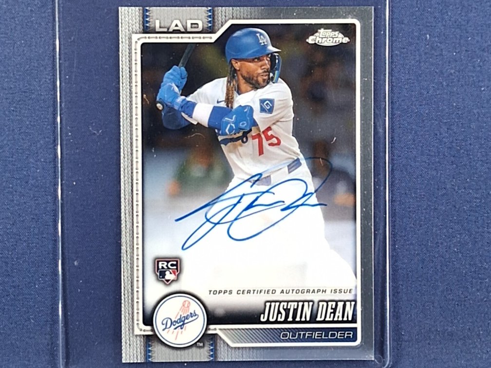 2026 Topps Chrome #RA-JDE Justin Dean RC auto