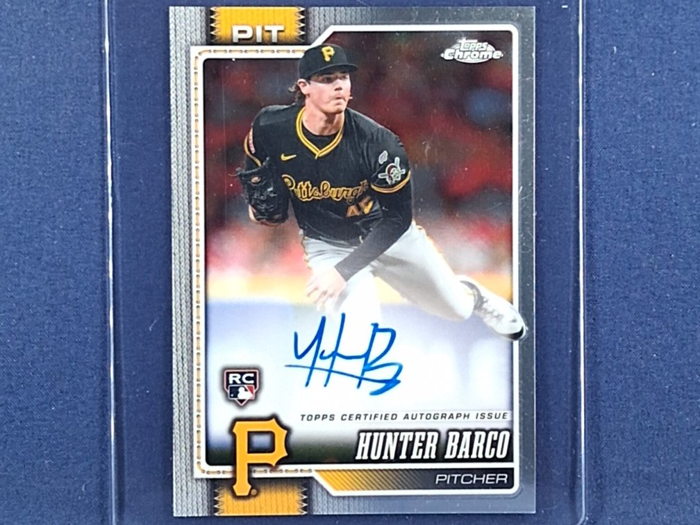 2026 Topps Chrome #RA-HBA Hunter Barco RC auto