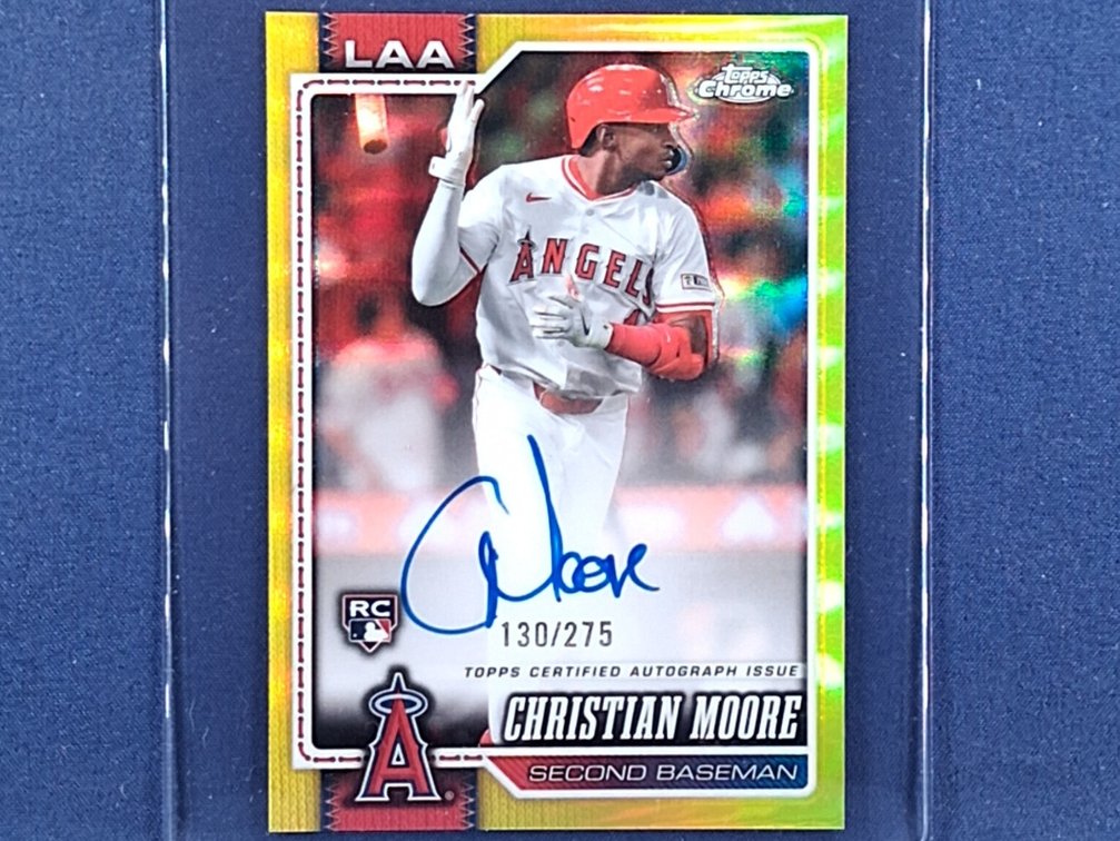 2026 Topps Chrome #RA-CMO Christian Moore RC auto 130/275 - refractor