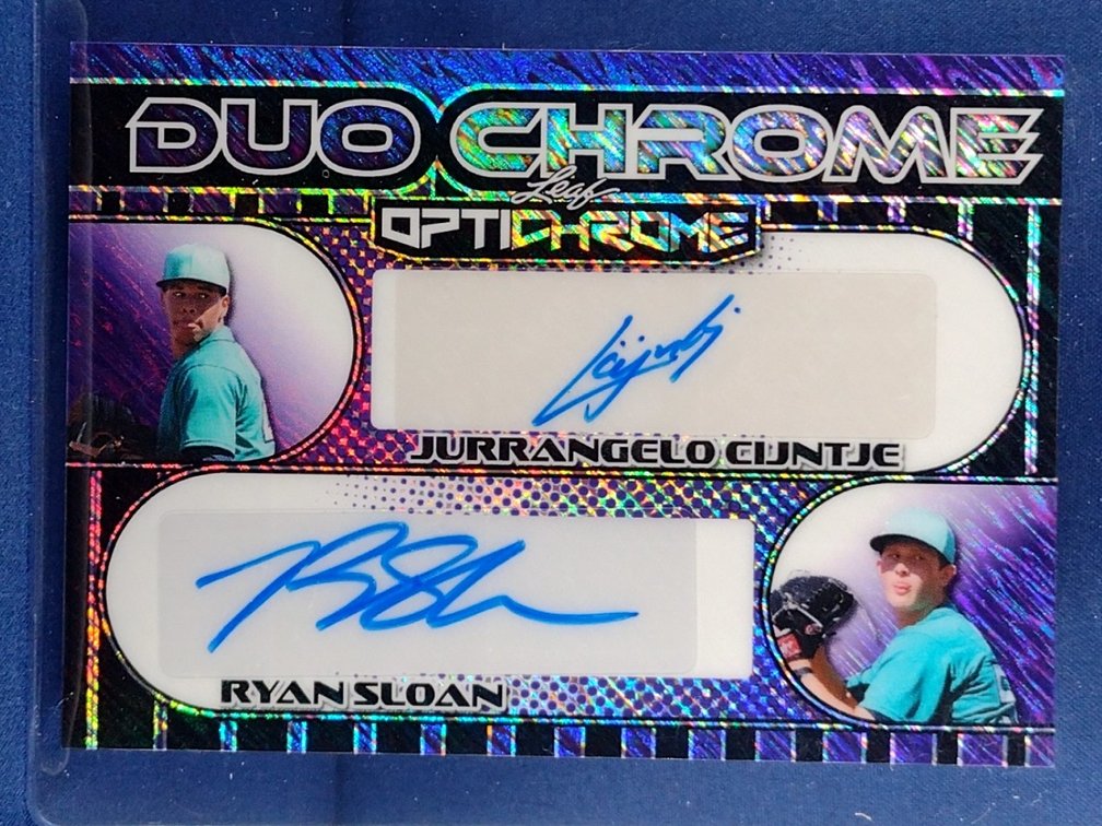 2025 Leaf Optichrome #D-10 Ryan Sloan & Jurrangelo Cijntje dual auto 1/5