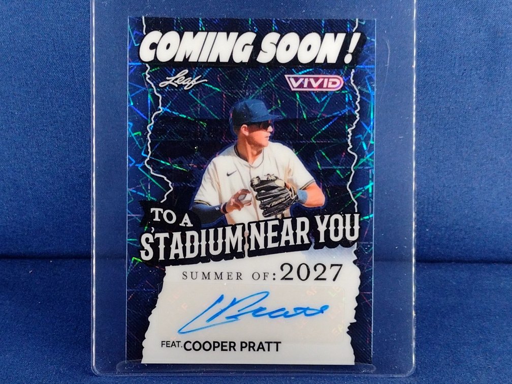 2025 Leaf Vivid #CA-CP1 Cooper Pratt auto 2/6