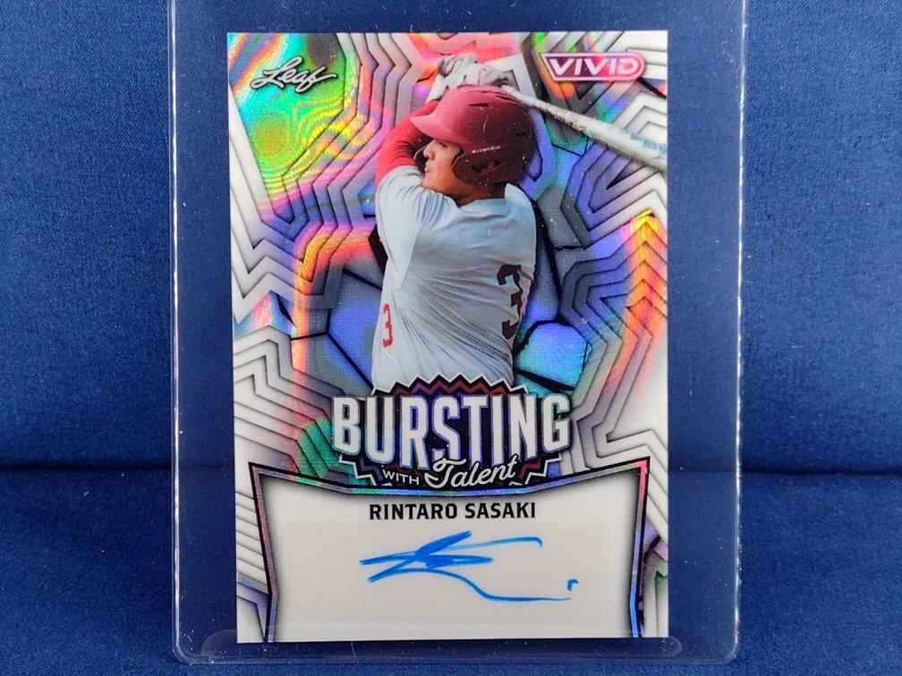 2025 Leaf Vivid #TA-RS1 Rintaro Sasaki auto 1/3
