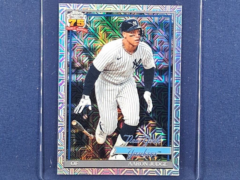 2026 Topps Chrome #91CB-B2 Aaron Judge "1991 throwback" mojo refractor