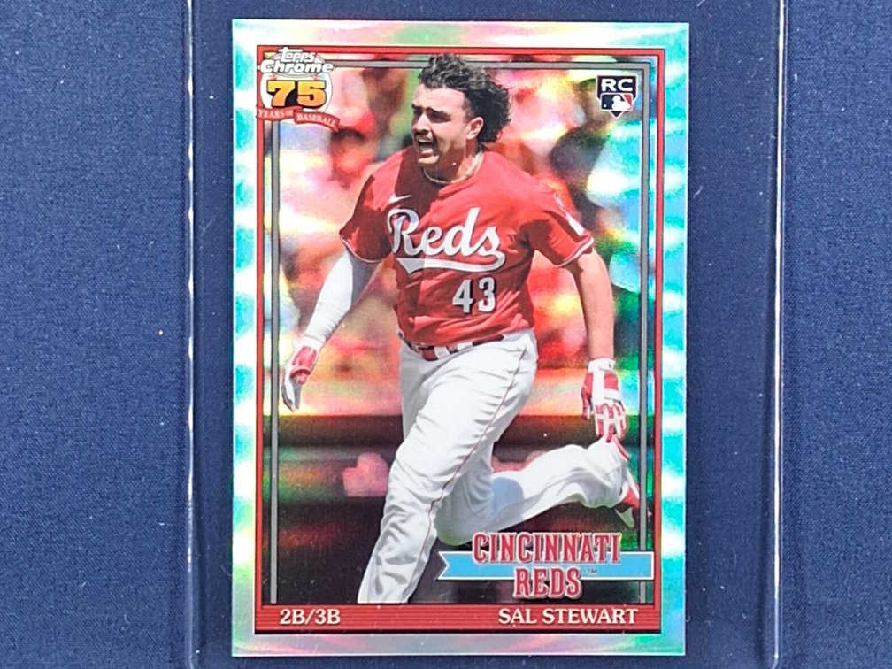 2026 Topps Chrome #91CB-21 Sal Stewart "1991 throwback" refractor