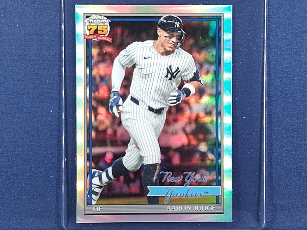 2026 Topps Chrome #91CB-2 Aaron Judge "1991 throwback" refractor