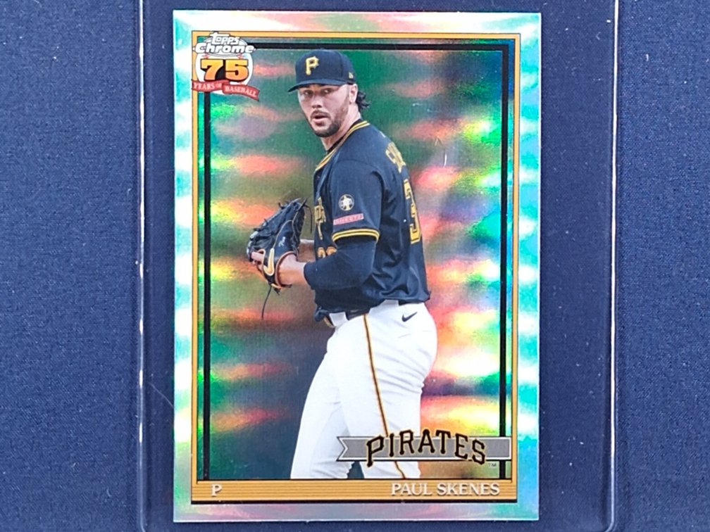2026 Topps Chrome #91CB-15 Paul Skenes "1991 throwback" refractor
