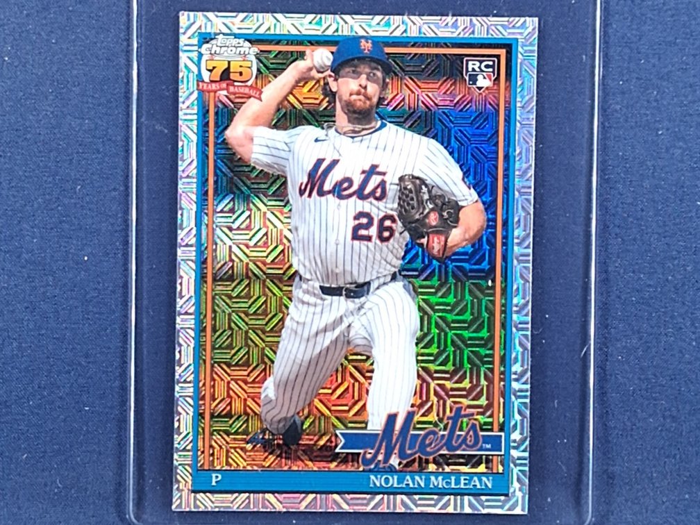 2026 Topps Chrome #91C2-26 Nolan McLean RC - "1991 throwback" mojo refractor