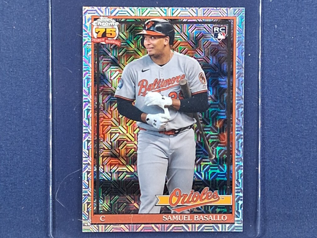 2026 Topps Chrome #91C-30 Samuel Basallo RC "1991 throwback" mojo refractor