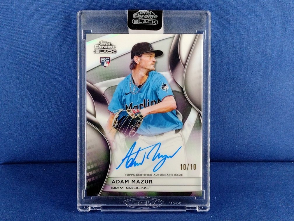 2025 Topps Chrome Black #CBA-AM Adam Mazur RC auto 10/10