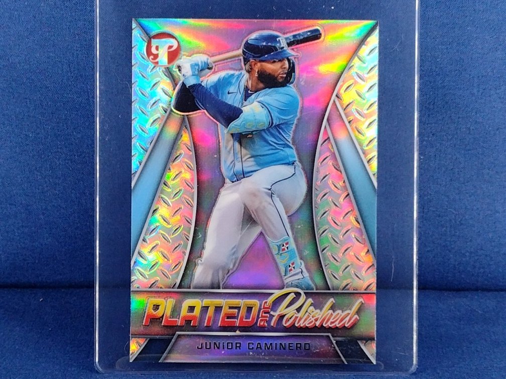 2025 Topps Pristine #PP-39 Junior Caminero "Plated and Polished" refractor