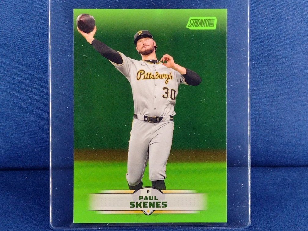 2025 Topps Stadium Club #105 Paul Skenes - green parallel