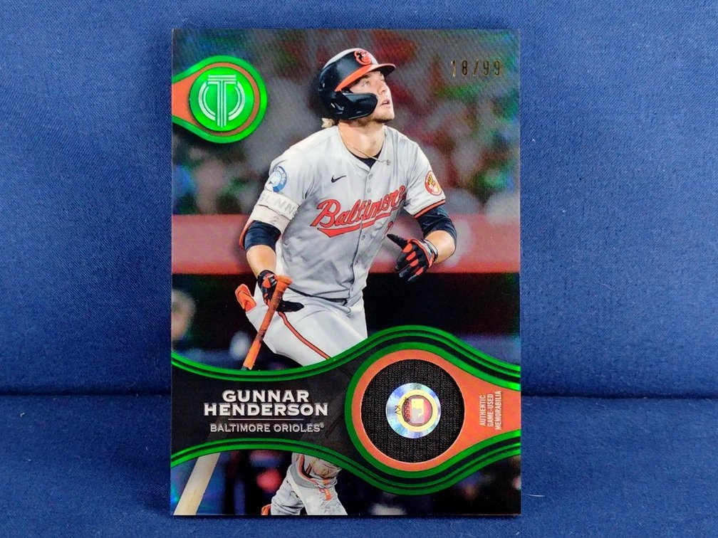 2025 Topps Tribute #SOA-GH Gunnar Henderson relic 18/99