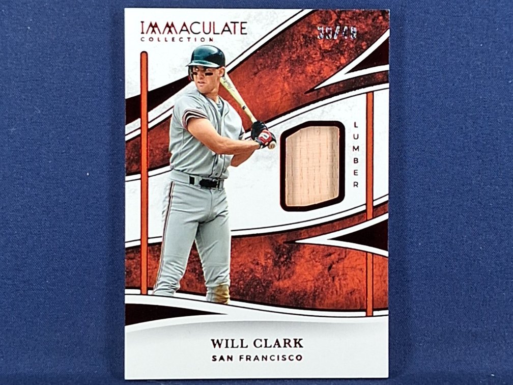 2026 Panini Immaculate Collection #LUM-WC Will Clark bat relic 39/49
