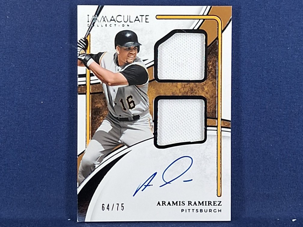 2026 Panini Immaculate Collection #DPS-AR Aramis Ramirez dual relic auto 64/75