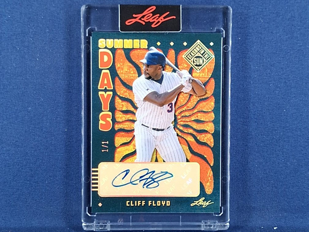 2026 Leaf Seasons in the Sun #SD-CF1 Cliff Floyd auto 1/1 - encased by Leaf