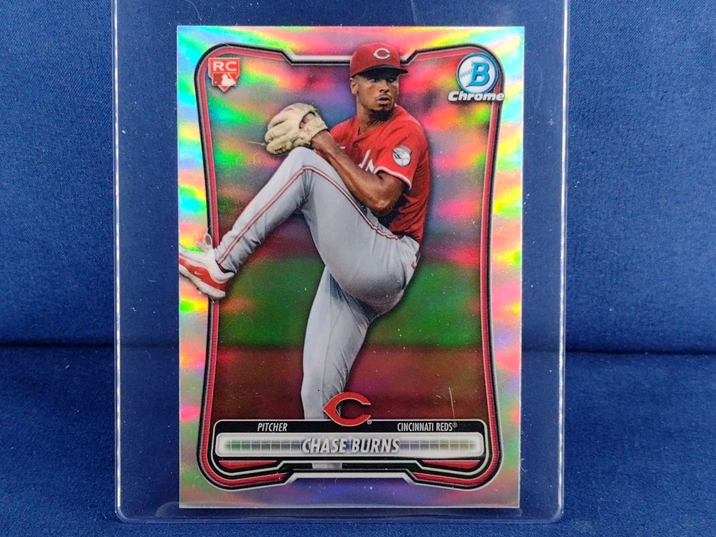 2026 Bowman Chrome #27 Chase Burns RC - Red RC refractor - buyback eligible