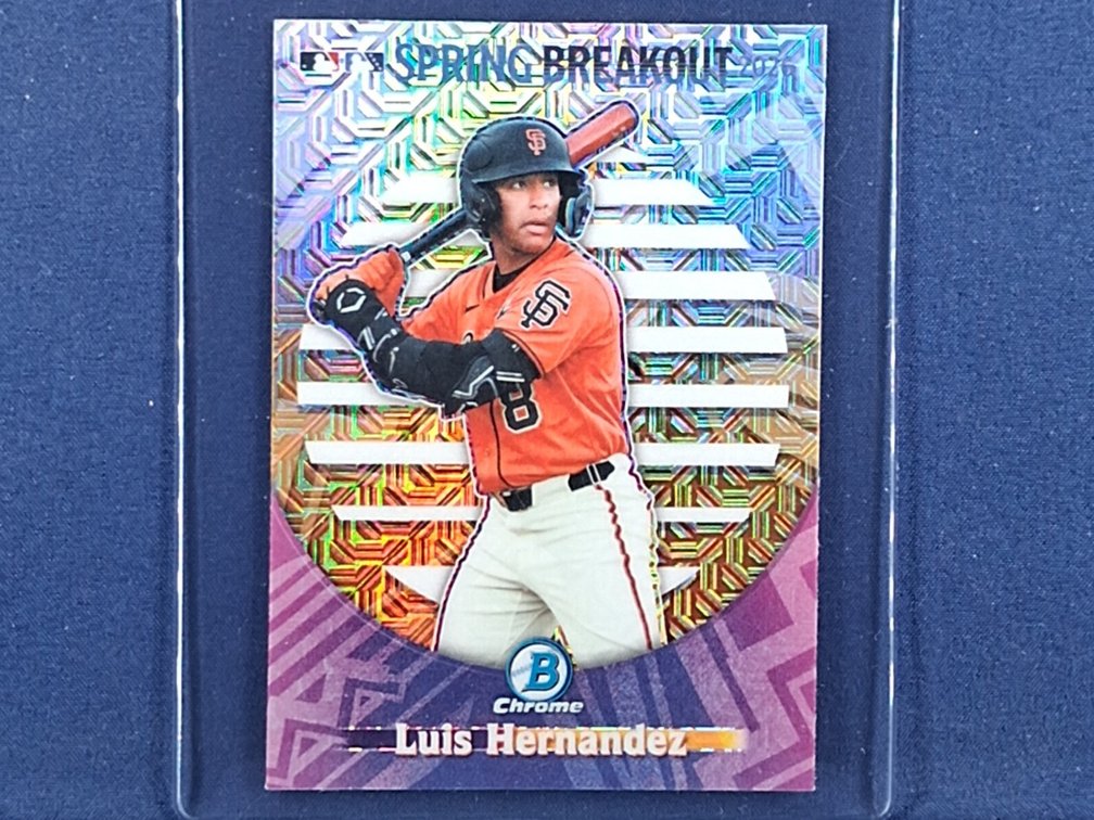 2026 Bowman Chrome #SB-8 Luis Hernandez "Spring Breakout" mojo refractor