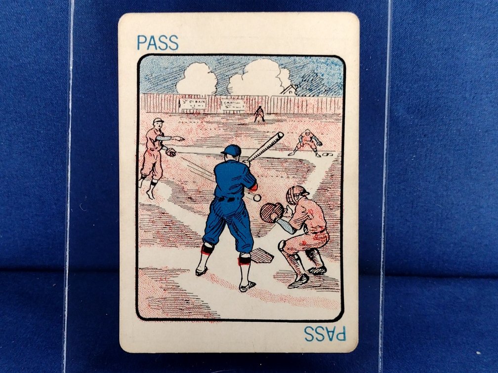 SUPER RARE 1922 Olsen's Baseball Game Pass - Blue Back