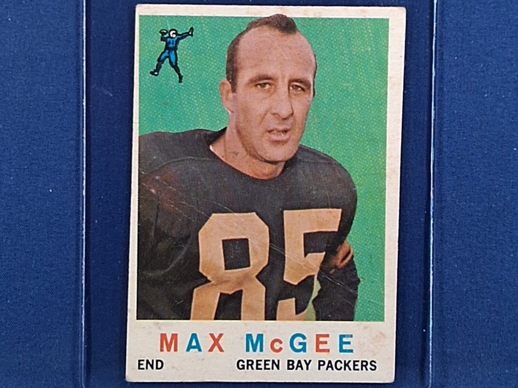 1959 Topps #4 Max McGee ROOKIE CARD - Green Bay Packers Tulane Green Wave