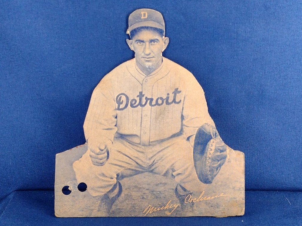 1935 Wheaties Series One Mickey Cochrane - Detroit Tigers (trimmed)