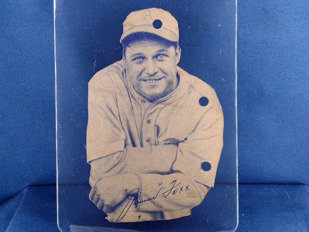 1935 Wheaties Series One Jimmie Foxx - Philadelphia Athletics Boston Red Sox (trimmed)