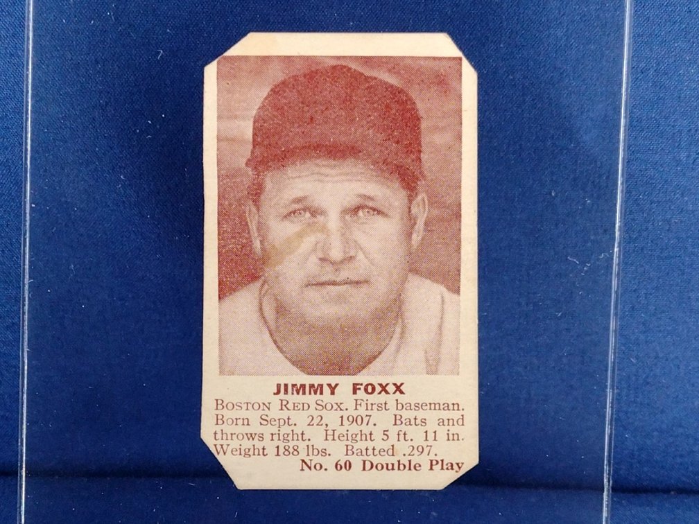 1941 Double Play #60 Jimmie Foxx - Philadelphia Athletics Boston Red Sox (Single)
