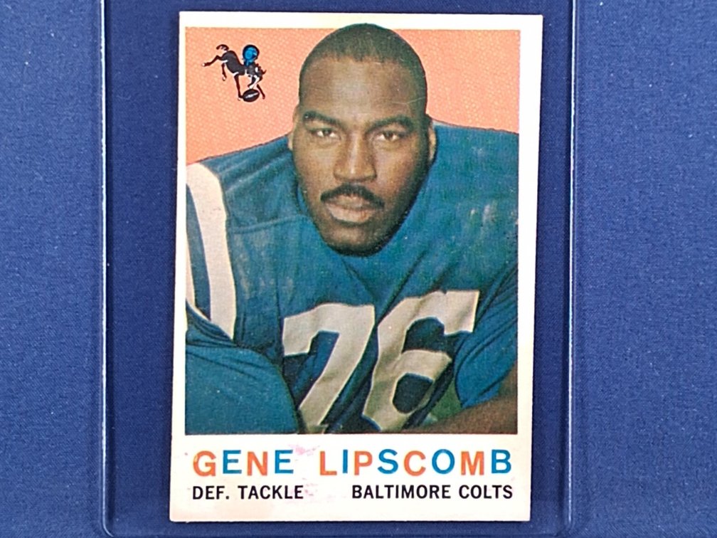 1959 Topps #36 Gene 'Big Daddy' Lipscomb ROOKIE CARD - Baltimore Colts