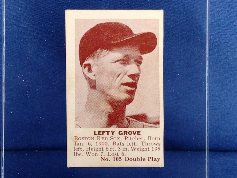 1941 Double Play #105 Lefty Grove - Boston Red Sox Philadelphia Athletics Robert (Single)